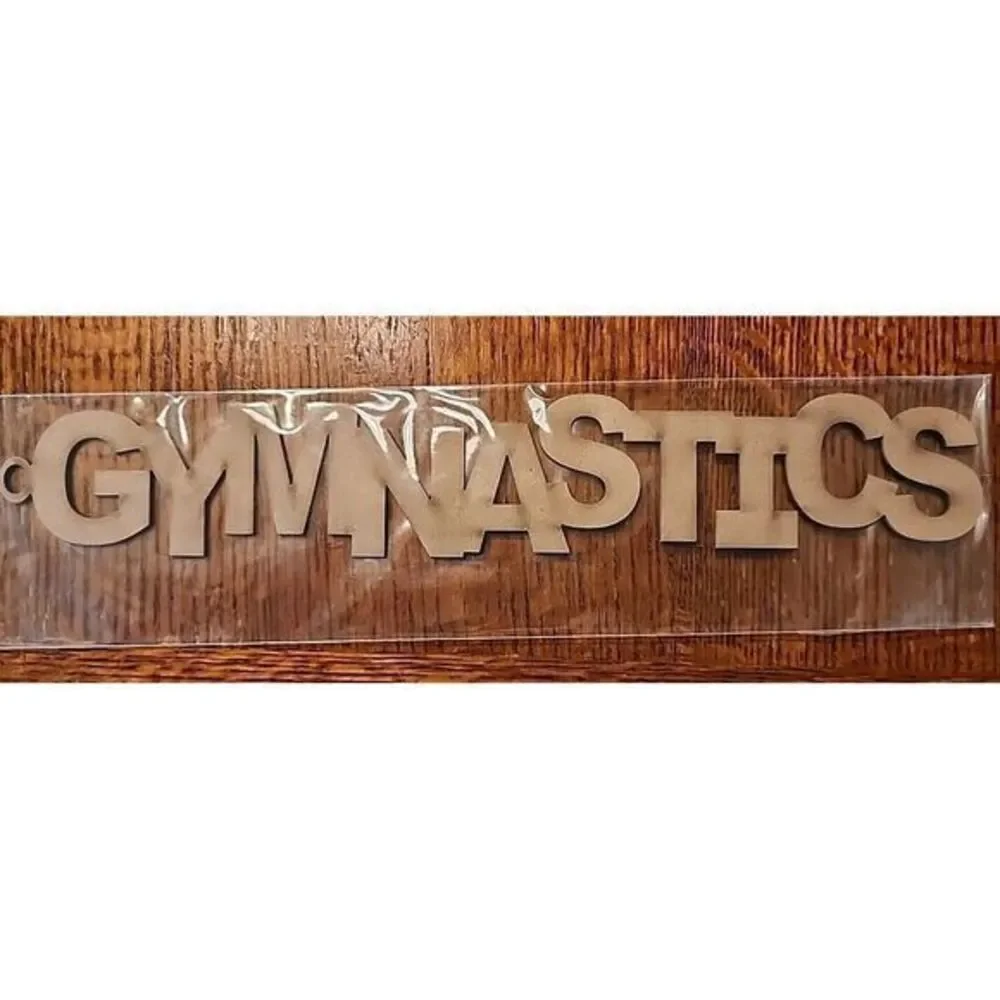 GYMNASTICS die cuts‎ scrapbook Wood